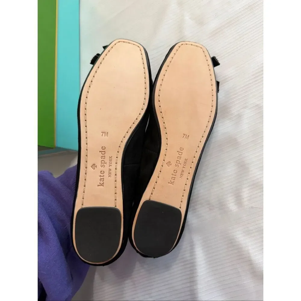Kate Spade Elen Navy Multi Flats Size 7 New